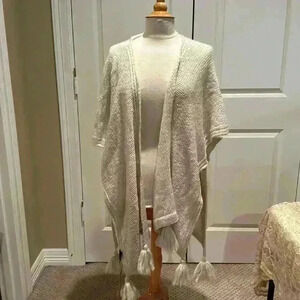 Knit Kimono with Tassels